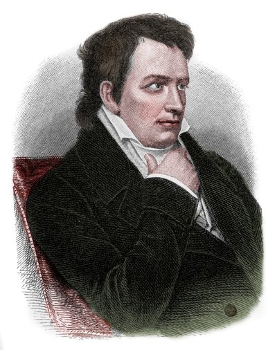Johann Ludwig Tieck (1773-1853) német költő, műfordító, kiadó, regényíró és a romantikus mozgalom kritikusa portréja. alkotó: Unknown artist