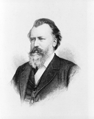 Johannes Brahms (1833 - 1897) portréja. alkotó: Unknown artist