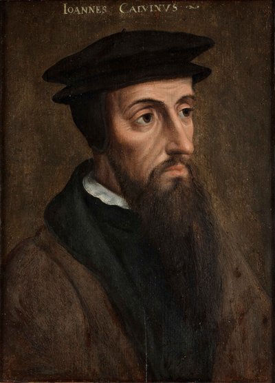 Kálvin János (1509-1564) arcképe, 1550 körül (olaj, tábla) alkotó: Unknown artist