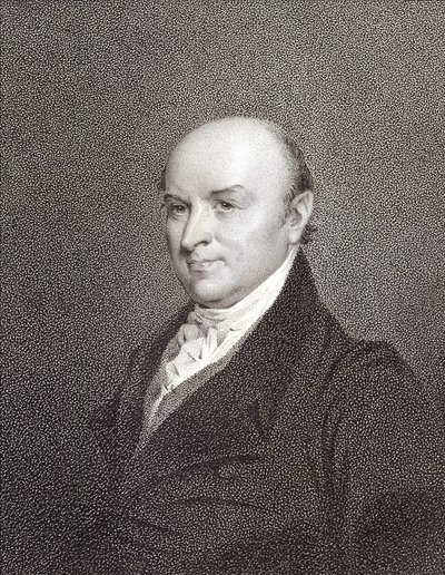 John Quincy Adams (1767-1848), John Adams elnök fia és az Egyesült Államok elnöke (1825-1829) portréja. Gravírozás sd. 19. század. alkotó: Unknown artist