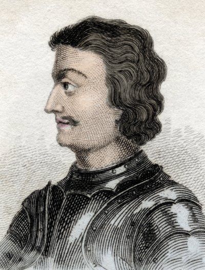 John of Scotland vagy John of Balliol (kb. 1248-kb. 1315), skót király portréja. századi metszet. alkotó: Unknown artist