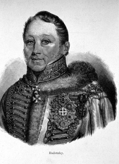 Joseph Radetzky, von Radetz gróf (1766 - 1858), osztrák Feld-Marechal portréja. alkotó: Unknown artist