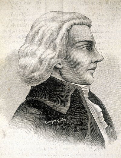 Julien-Louis Geoffroy, kritikus (1743-1814) portréja – a „Les Contemporains” című kötetben, 19. század végén. alkotó: Unknown artist