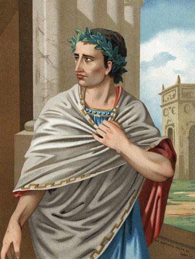 Julius Caesar portréja latinul Caius Julius Caesar államférfi és római hadvezér (Róma, 101. v. – Id., ie 44). Barcelona 1877. alkotó: Unknown artist
