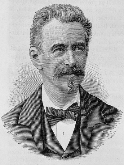 Keller portréja. A 19. század végi metszet a „Histoire de France”-ban, H. Martintól. alkotó: Unknown artist