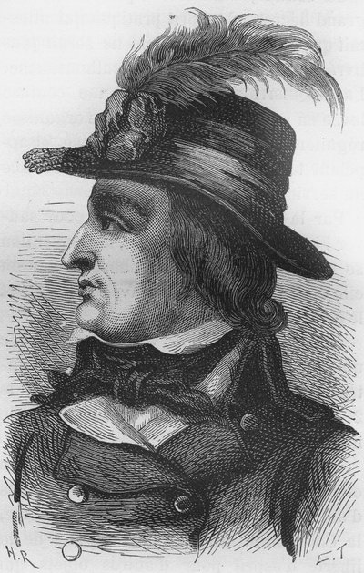 Lazare Nicolas Marguerite Carnot (1753-1823) francia politikus portréja. alkotó: Unknown artist