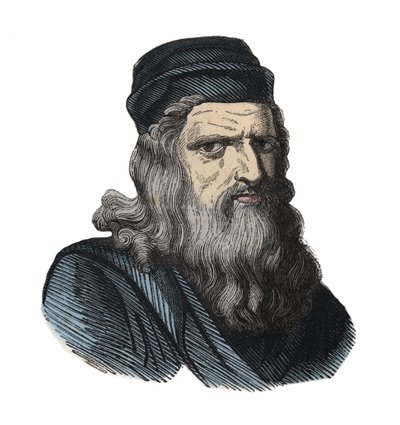 Leonardo da Vinci (1452-1519) portréja. alkotó: Unknown artist