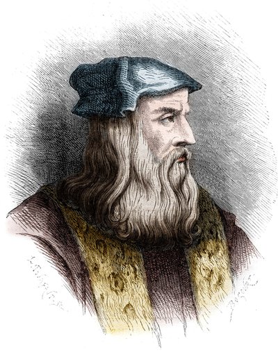 Leonard de Vinci (Leonardo da Vinci) (1452-1519) olasz festő portréja. alkotó: Unknown artist