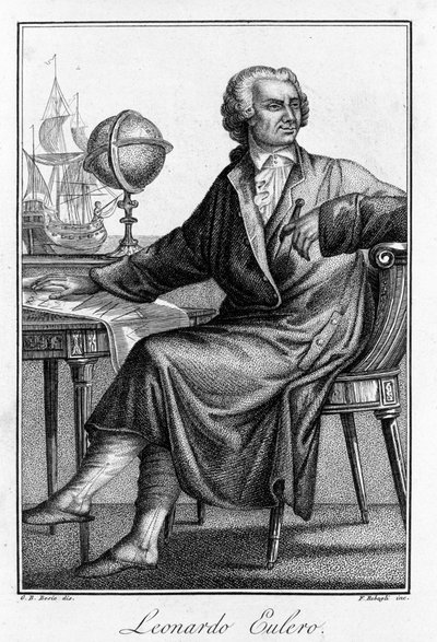 Leonhard Euler (1707-1783) svájci matematikus portréja. alkotó: Unknown artist