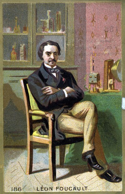 Léon Foucault (1819 - 1868) portréja az irodájában. alkotó: Unknown artist