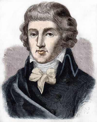 Louis Antoine Saint - Just (Saint-Just) (1767-1794), francia politikus portréja. alkotó: Unknown artist