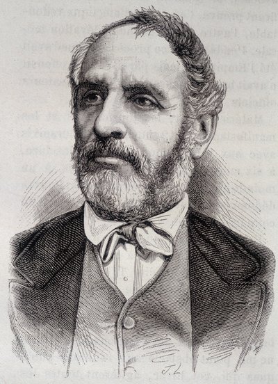 Louis Charles Delescluze francia újságíró és politikus (1809-1871) portréja alkotó: Unknown artist