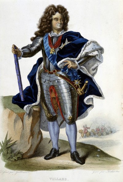 Louis Claude Hector Villars hercegének, Franciaország marsalljának (1653-1734) portréja – a „Le Plutarque francais”-ban”, szerk. Langlois, Párizs alkotó: Unknown artist