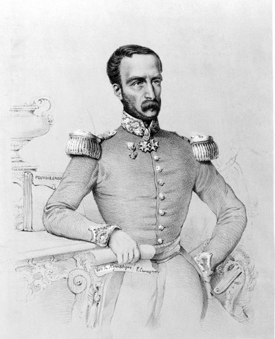 Louis Eugène Cavaignac (1802-1857) francia tábornok és politikus portréja. Metszet 1848. v. alkotó: Unknown artist