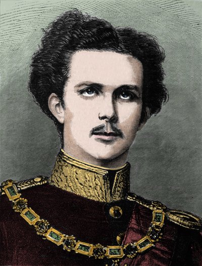 II. Lajos bavierei (Ludwig II Von Bayern) vagy Ludwig Otto Frederik Wilhelm von Wittelsbach (1845-1886) bajor herceg, majd 1864 és 1886 között Baviere királyának portréja. alkotó: Unknown artist