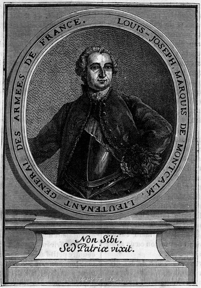 Louis Joseph Marquis de Montcalm (1712-1759) portréja, a francia Armees altábornagy, aki Quebec meghódításáról híres. alkotó: Unknown artist