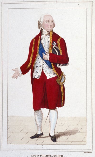 II. Lajos Fülöp József, Orléans és Chartres hercegének, Philippe Egalité néven ismert portréja alkotó: Unknown artist