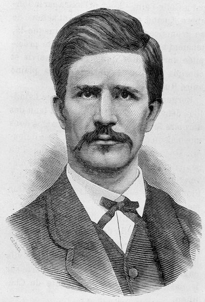 Louis Rossel (1844-1871) portréja. század végi metszet a „Histoire de France”-ban, H. Martin. alkotó: Unknown artist