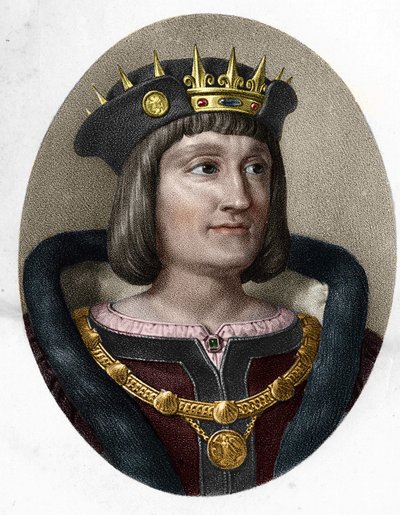 XII. Lajos portréja. Franciaország királya 1462-1515. alkotó: Unknown artist