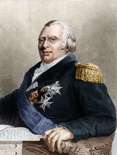 XVIII. Lajos (1755-1824), francia király portréja alkotó: Unknown artist