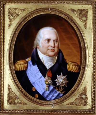 XVIII. Lajos (1755-1824) portréja. Festés. Private Coll. alkotó: Unknown artist