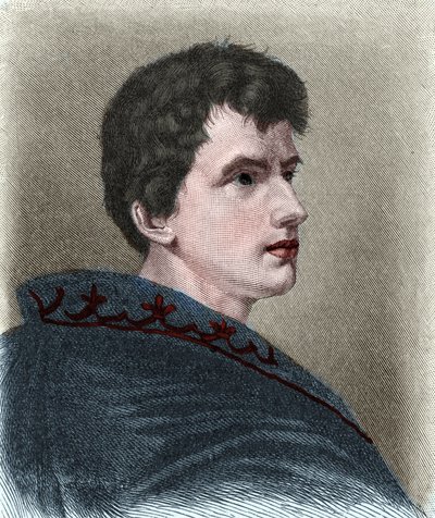 Ludwig Joachim von Arnim dit Achim von Arnim (1781-1831), német regényíró, rovatíró, drámaíró és romantikus költő portréja. alkotó: Unknown artist