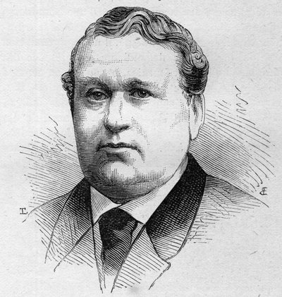 M. Thiron francia humorista, 1852-től 1889-ig a Comedie Francaise tagja portréja. Metszet a „” Le Monde Illustré” n¡1168-ban, 1879. augusztus 16. alkotó: Unknown artist