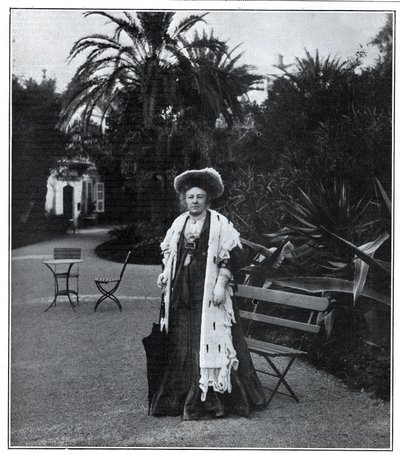 Madame Juliette Adam (szül. Lambert) (1836-1936) francia írónő, polemista és feminista portréja Nizzában 1905-ben. alkotó: Unknown artist