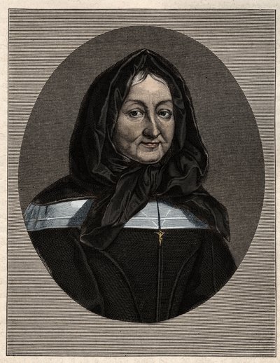Madame Marie de Rubelles, Miramion hölgy (1629-96) portréja, a Szent Család lányai alapítója alkotó: Unknown artist