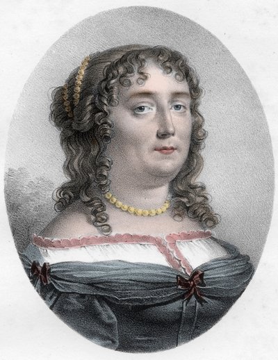 Madame de Scudery (1607-1701) portréja - Madame de Scudery (vagy Madeleine de Scuderi (1607 - 1701), francia betűs nő portréja) alkotó: Unknown artist