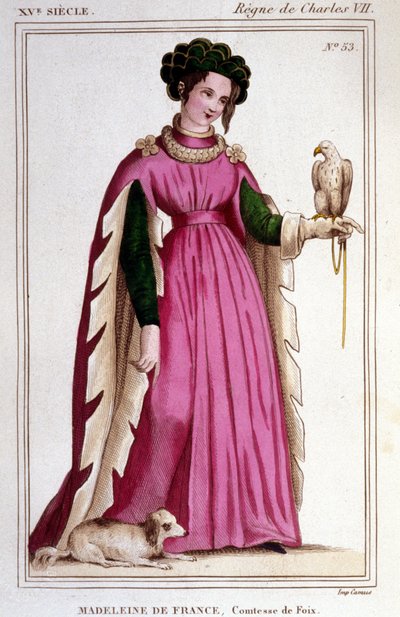 A francia Madeleine (1443 - 1495), Foix grófnő portréja. alkotó: Unknown artist