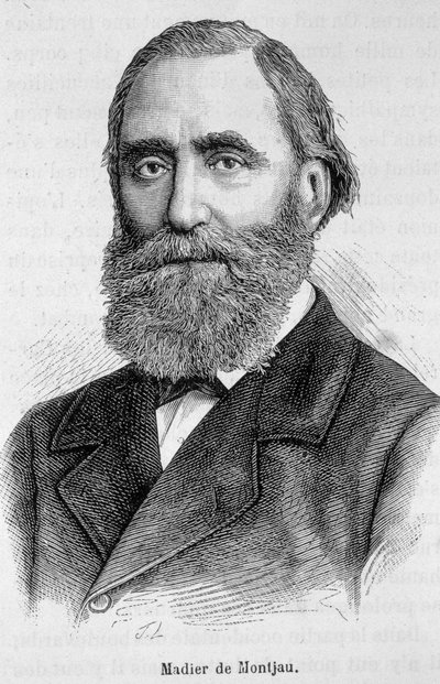 Madier de Montjau 19. századi francia parlamenti képviselő portréja. alkotó: Unknown artist