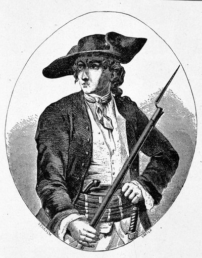 Mandrin portréja - metszet alkotó: Unknown artist