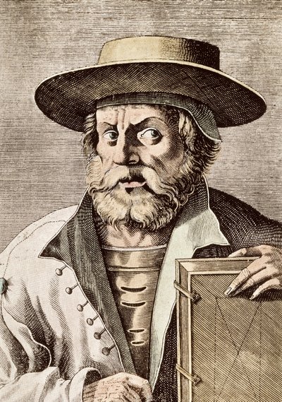 Manuel (vagy Emmanuel) Chrysolorasz (kb. 1355-1415), 14. századi görög tudós portréja. 1682. évi metszet. alkotó: Unknown artist