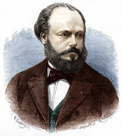 Marcel Deprez (1843-1918) francia mérnök és fizikus portréja. alkotó: Unknown artist