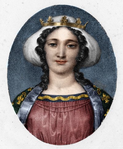 Marguerite de Provence (1221 - 1295), francia királynő portréja. alkotó: Unknown artist