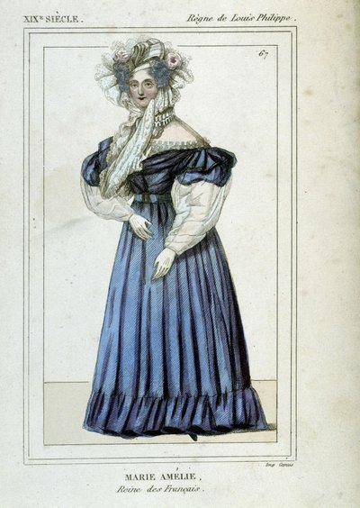 Marie Amelie de Bourbon (1782-1866), a franciák királynőjének, I. Lajos Fülöp feleségének portréja. alkotó: Unknown artist