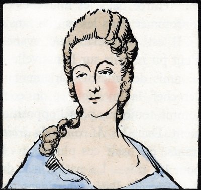 Marie Gouze dit Olympe de Gouges portréja (rajz) alkotó: Unknown Artist