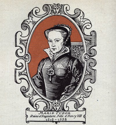 Tudor Mária (1516-1558) angol királynő portréja alkotó: Unknown Artist