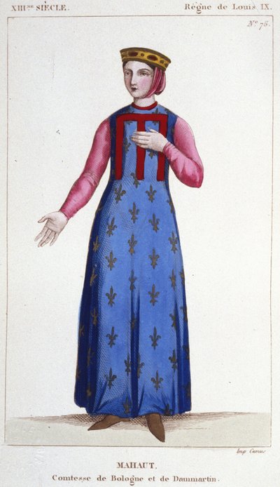 Mathilde de Dammartin (kb. 1202-1259) vagy Mahaut, Boulogne és Dammartin grófnő (II. Mathilde) és d