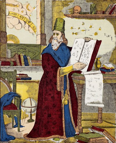 Michel de Notre Dame (Nostradamus) francia asztrológus portréja - Nostradamus, Michel de Notre Dame (1503-1566) francia asztrológus és orvos portréja - Metszet alkotó: Unknown artist