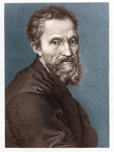 Michelangelo Buonarroti dit Michelangelo portréja (Michelangelo vagy Michel Ange alkotó: Unknown artist