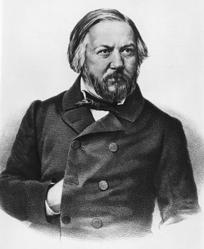 Mihail Ivanovics Glinka portréja 1804-1857 Orosz zeneszerző. alkotó: Unknown artist