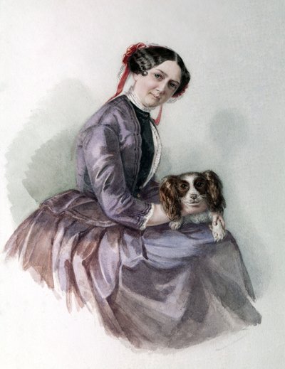 Minna Wagner, Richard Wagner feleségének portréja, Bayreuthi Wagner Múzeum. alkotó: Unknown artist
