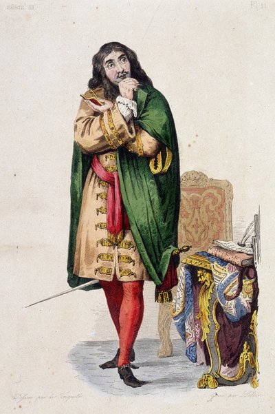 Molière portréja – a „” Le Plutarque francais”-ban” szerk. Mennechet, vol. 5 alkotó: Unknown artist