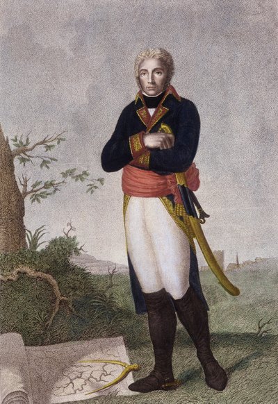 Moreau portréja - litográfia alkotó: Unknown artist