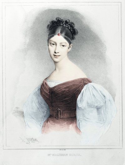 Mrs. Malibran Garcia - énekes mezzoszoprán portréja alkotó: Unknown artist