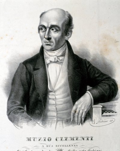 Muzio Clementi portréja (metszet) alkotó: Unknown Artist