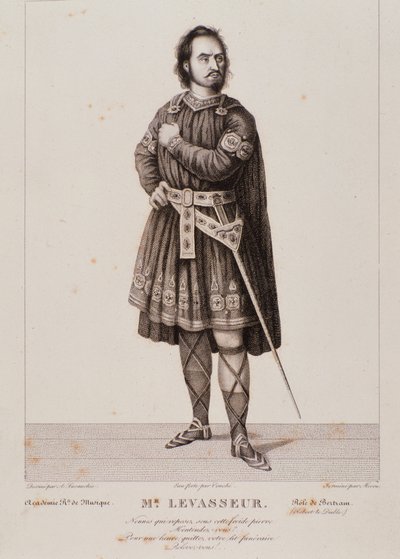 Nicolas Prosper Levasseur portréja Bertram szerepében a Robert le Diable című operában (1831) alkotó: Unknown artist