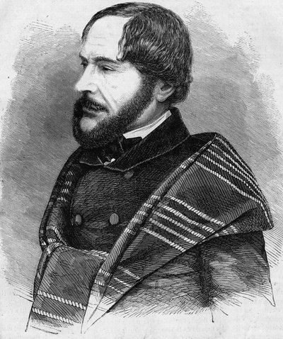 PHILARETE CHASLE (1798-1873) kritikus és francia betűs ember portréja. 1873-as metszet alkotó: Unknown artist
